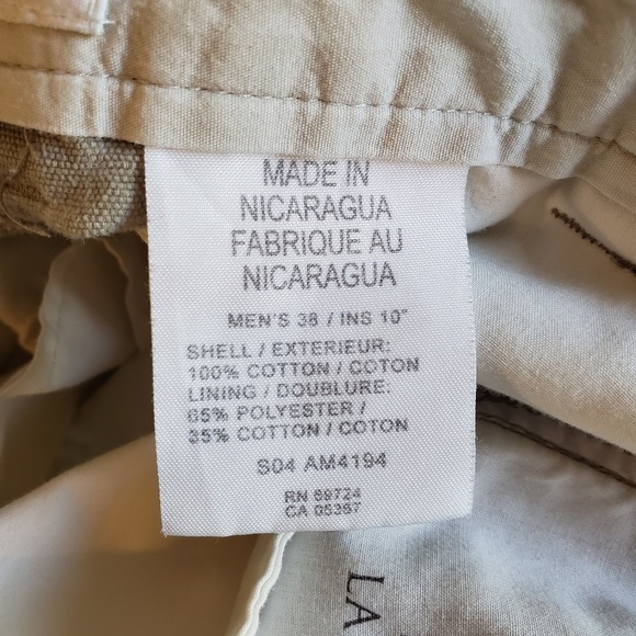 Columbia khaki flat front shorts 10" inseam Men 38 - Picture 4 of 5